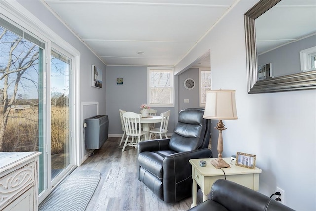 1 Ladd Ave, Wareham, MA 02571 - living area featuring plenty of natural light and wood finished floors