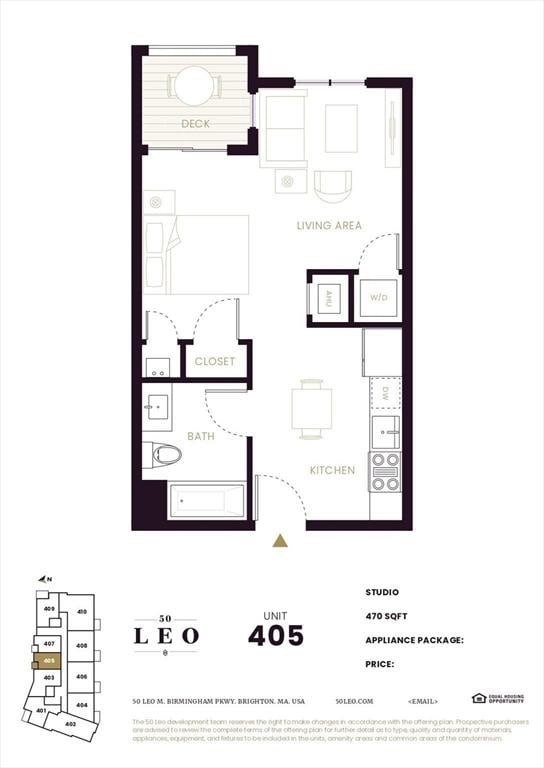 50 Leo M Birmingham Pkwy Unit 405, Boston, MA 02135 - property floor plan