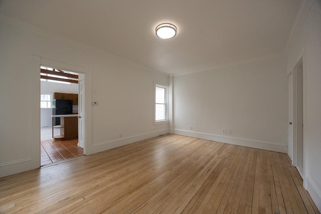 27 Union St Unit 27, Natick, MA 01760 - spare room featuring ornamental molding and light wood finished floors