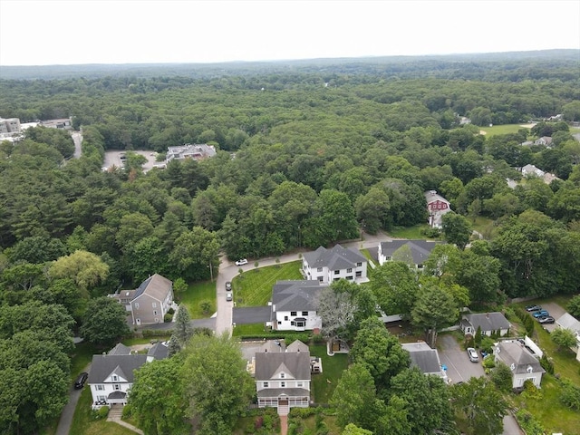 27 Union St Unit 27, Natick, MA 01760 - aerial perspective of suburban area with a heavily wooded area