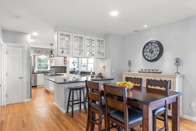 1 W Cliff St, Nahant, MA 01908 - dining room featuring light wood-style floors and recessed lighting