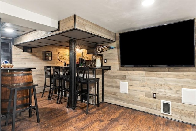 1 W Cliff St, Nahant, MA 01908 - indoor dry bar featuring wood walls and wood finished floors