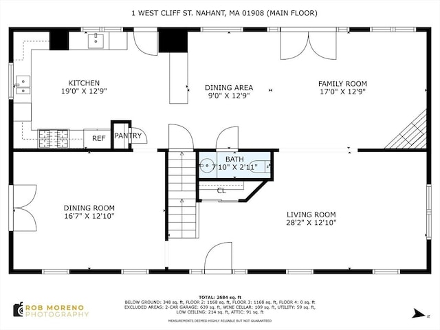 1 W Cliff St, Nahant, MA 01908 - room layout
