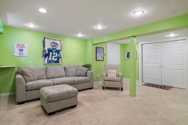 11 Laurel Dr, Scituate, MA 02066 - living area with carpet and recessed lighting