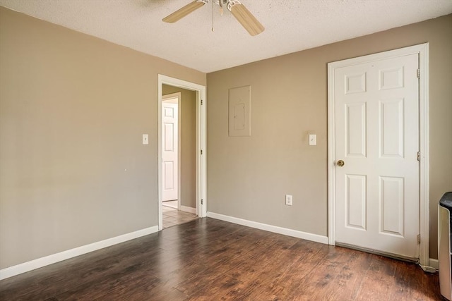 39 Lantern Ln Unit 7, Dracut, MA 01826 - unfurnished room featuring ceiling fan, wood finished floors, baseboards, and a textured ceiling