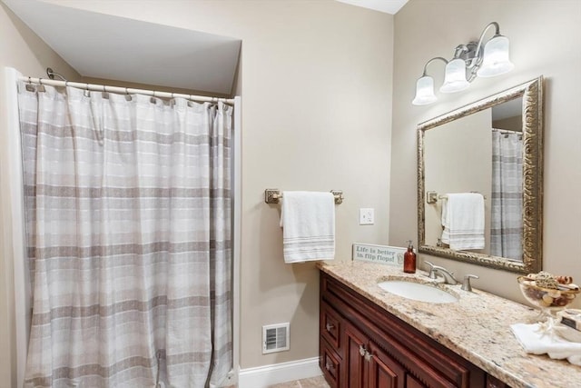 1 Preston Cir, Andover, MA 01810 - full bathroom with vanity and a shower with curtain