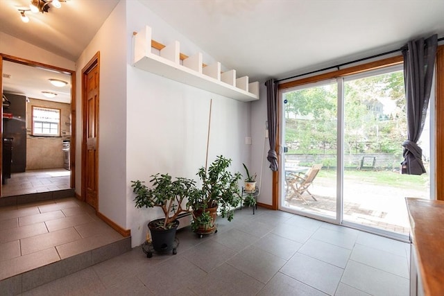 mudroom with baseboards