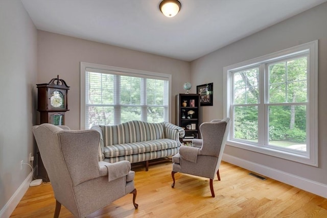 10 Damon Rd, Needham, MA 02494 - living area featuring baseboards and light wood-type flooring