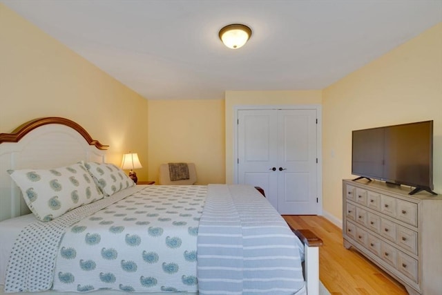 10 Damon Rd, Needham, MA 02494 - bedroom featuring light wood-type flooring and a closet