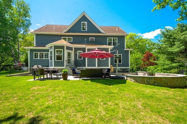 10 Damon Rd, Needham, MA 02494 - rear view of house featuring entry steps and a patio