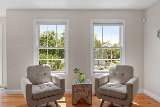 35 Beverly Hill Dr, Shrewsbury, MA 01545 - sitting room with healthy amount of natural light, baseboards, and light wood-style flooring