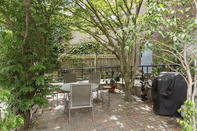 172-178 Green St Unit 1, Boston, MA 02130 - view of patio / terrace featuring outdoor dining area and a grill