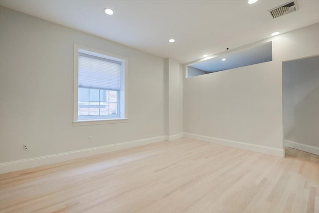 515 Centre St Unit 2, Newton, MA 02458 - unfurnished room featuring wood finished floors, recessed lighting, and baseboards
