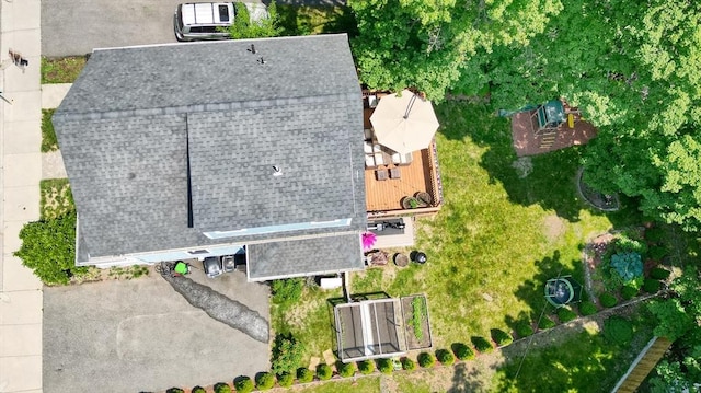 view from above of property