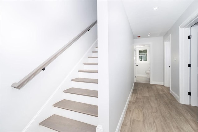 161 Sumner St Unit 1, Quincy, MA 02169 - stairs with wood finished floors and baseboards