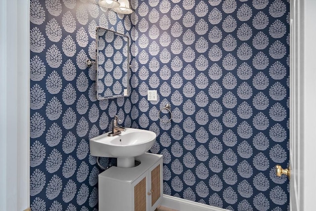 bathroom with a sink