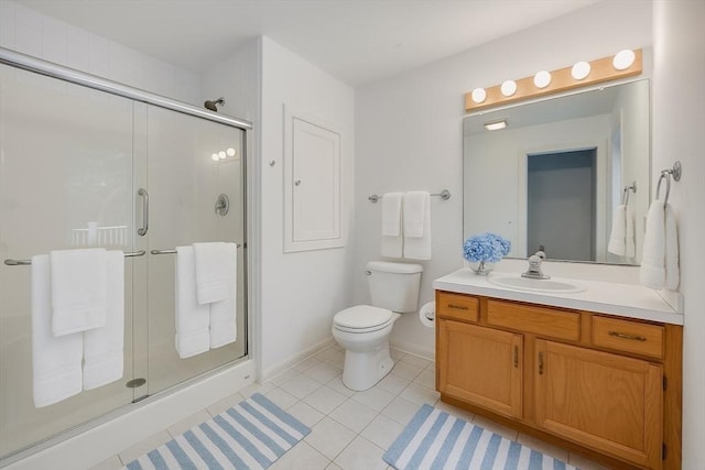 9 Dacey Dr, Barnstable, MA 02632 - full bathroom featuring a shower stall, vanity, and tile patterned floors
