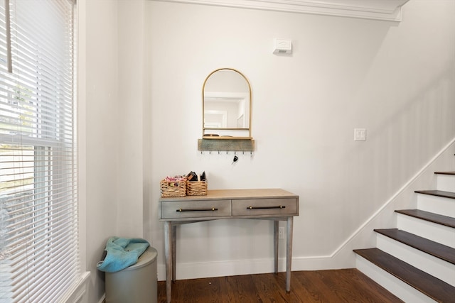 interior space featuring hardwood / wood-style floors