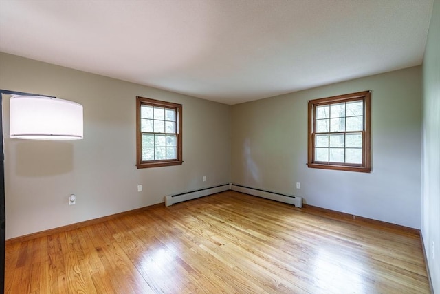 53 Greenleaf Dr, Hampden, MA 01036 - spare room featuring healthy amount of natural light, light wood finished floors, baseboards, and baseboard heating
