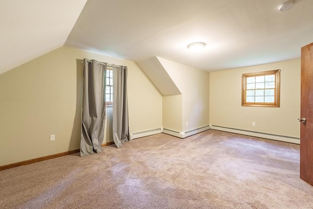 53 Greenleaf Dr, Hampden, MA 01036 - bonus room with carpet flooring, lofted ceiling, baseboards, and baseboard heating