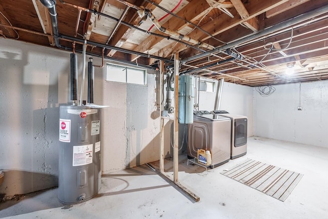 53 Greenleaf Dr, Hampden, MA 01036 - basement with water heater and independent washer and dryer