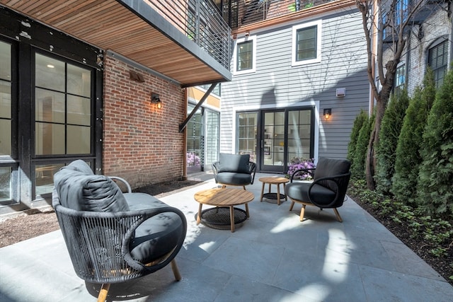 view of patio featuring outdoor lounge area