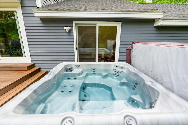 906 Clark St, Gardner, MA 01440 - deck featuring a hot tub