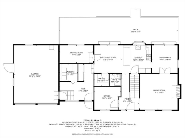 906 Clark St, Gardner, MA 01440 - property floor plan