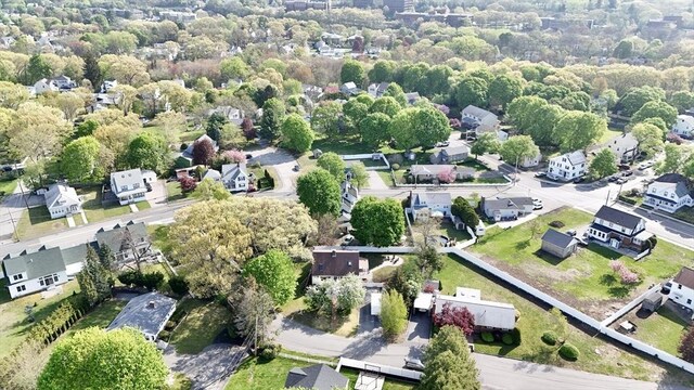 aerial view of residential area