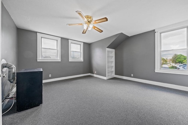 84 Tremont St, Taunton, MA 02780 - additional living space featuring ceiling fan, baseboards, plenty of natural light, and carpet