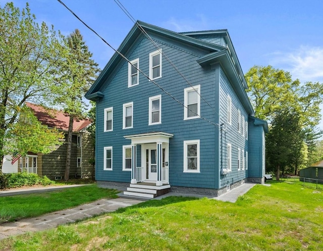 84 Tremont St, Taunton, MA 02780 - view of front of house with a front yard