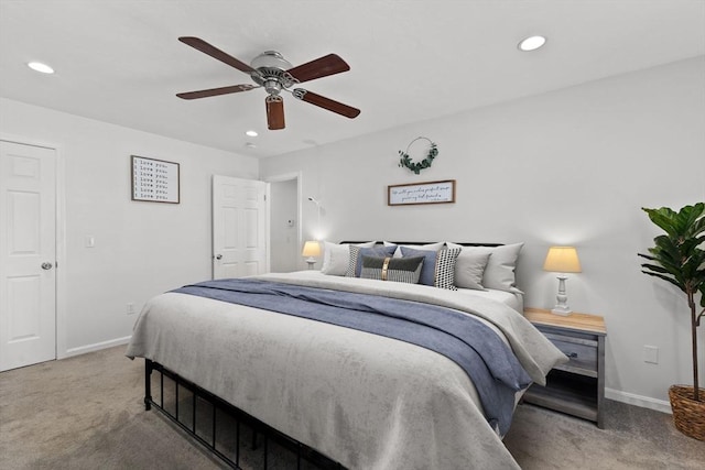 189 Progresso Ave, Woonsocket, RI 02895 - carpeted bedroom featuring recessed lighting and ceiling fan