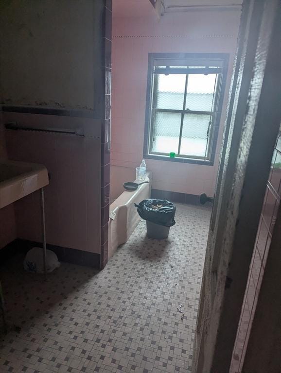 21 Mclellan St, Boston, MA 02121 - bathroom featuring toilet and tile patterned floors