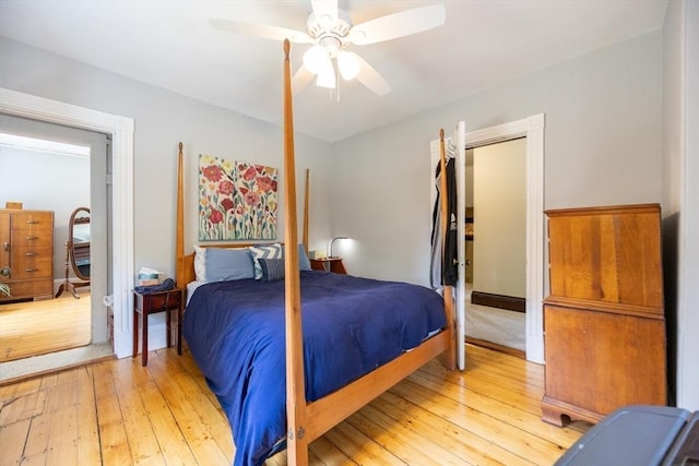 14 Baker St, Foxboro, MA 02035 - bedroom featuring light wood finished floors and a ceiling fan