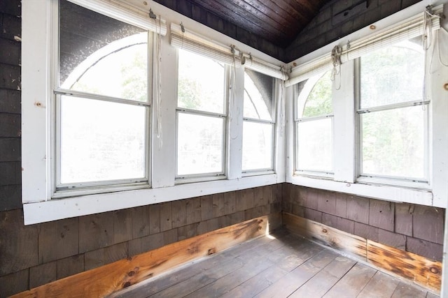 14 Baker St, Foxboro, MA 02035 - unfurnished sunroom featuring wood ceiling and wood walls