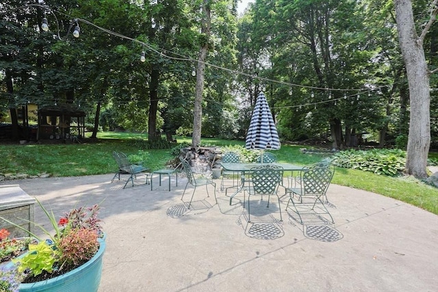 14 Baker St, Foxboro, MA 02035 - view of patio / terrace featuring outdoor dining area