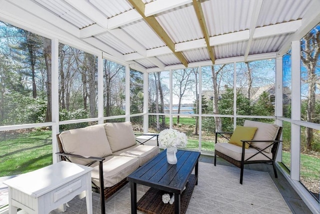 54 Converse Rd, Marion, MA 02738 - sunroom / solarium featuring an outdoor hangout area