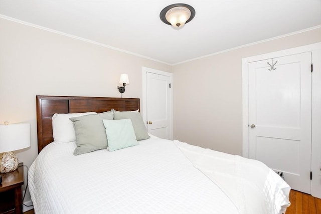 54 Converse Rd, Marion, MA 02738 - bedroom with ornamental molding and wood finished floors