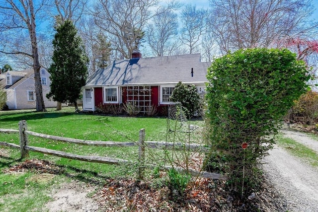54 Converse Rd, Marion, MA 02738 - view of front of home featuring a chimney and driveway