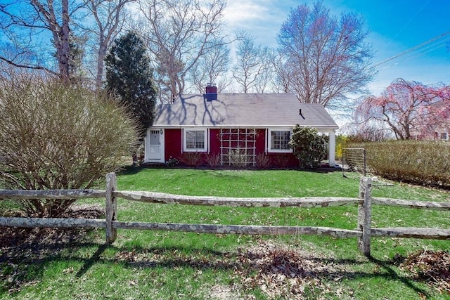 54 Converse Rd, Marion, MA 02738 - view of front facade with a chimney