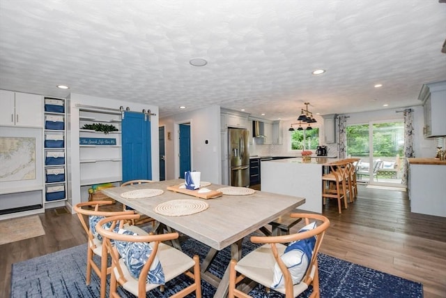 8 Highland View Ave, Mattapoisett, MA 02739 - dining room with dark wood finished floors and recessed lighting