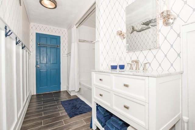 8 Highland View Ave, Mattapoisett, MA 02739 - mudroom with wood finish floors and ornamental molding