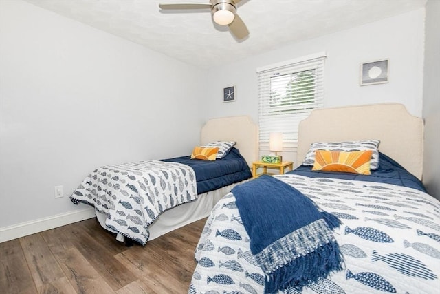 8 Highland View Ave, Mattapoisett, MA 02739 - bedroom with wood finished floors and ceiling fan
