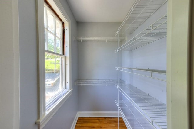 view of storage area
