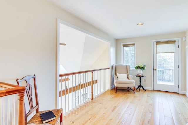 6 Snow Way, Orleans, MA 02653 - living area with wood finished floors, baseboards, and recessed lighting