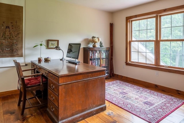 29 Miscoe Rd, Mendon, MA 01756 - office area featuring healthy amount of natural light and wood finished floors
