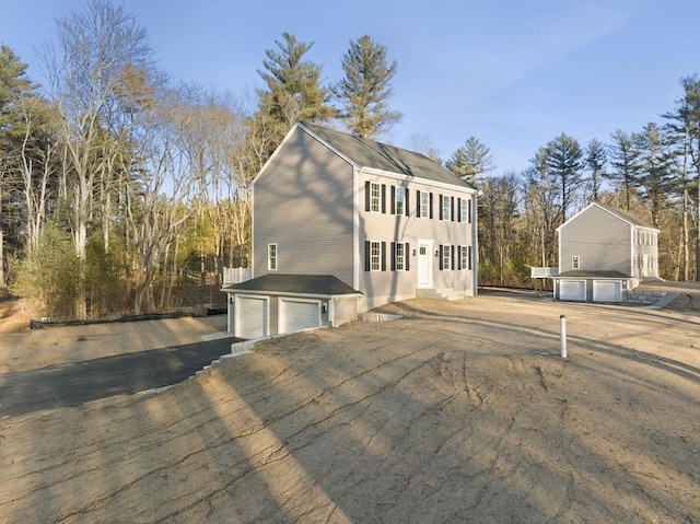 view of home's exterior featuring a garage