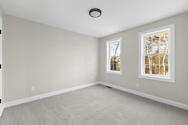 view of carpeted empty room