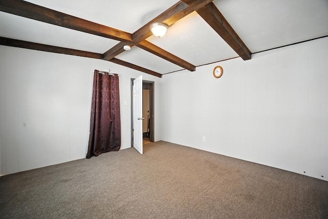 16 Laurel St, Springfield, MA 01107 - carpeted empty room featuring beam ceiling