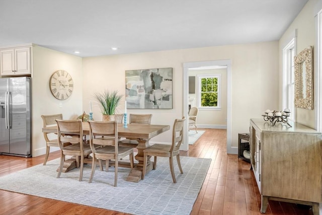27 Watcha Path, Edgartown, MA 02539 - dining space featuring light wood-type flooring and recessed lighting